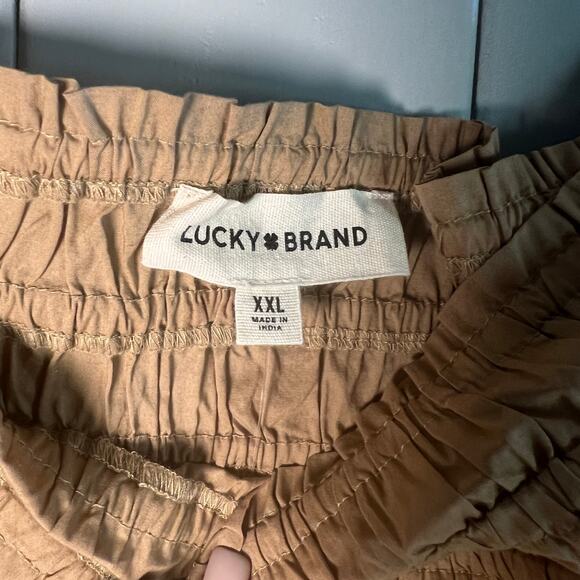 Lucky Brand Smocked Poplin Maxi Skirt in Tan Size XXL NEW - Picture 7 of 8